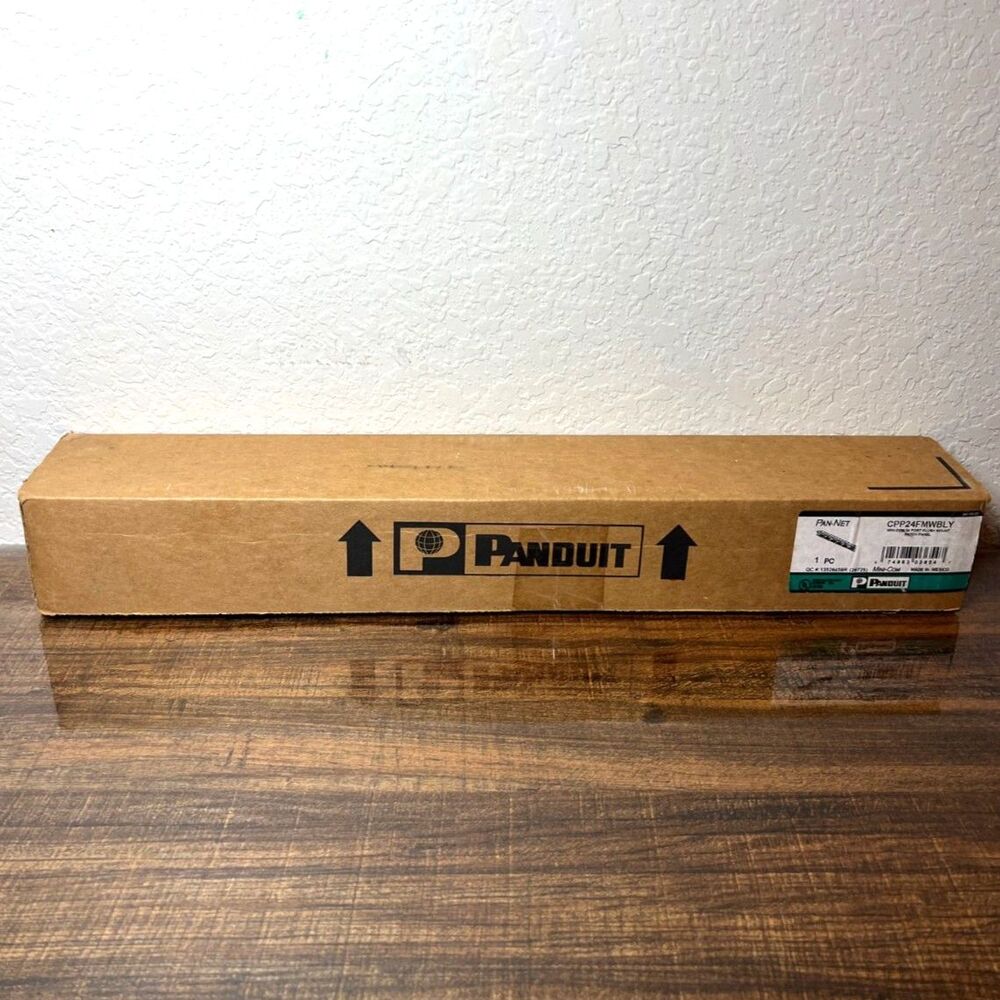 Panduit Pan-Net CPP24FMWBLY Mini-Com 24-Port Flush Mount Patch Panel New in Box
